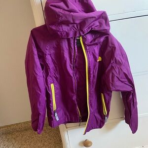 Kids Northface Jacket with Yellow Accents